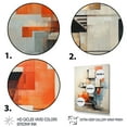 thumbnail image 3 of Designart "Colorful Mid Century modern Architectures II" Abstract Canvas Print, 3 of 5