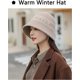 thumbnail image 4 of Sombrero de pescador de invierno para mujer, gorro de pescador cálido que combina con todo, sombrero de pescador plegable a prueba de viento, 4 of 4