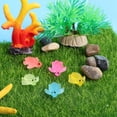 thumbnail image 2 of BRIGHTFUFU 50 Uds. Mini tortugas que brillan en la oscuridad, figura de tortuga marina de resina, pecera, decoración de jardín en miniatura, 2 of 7