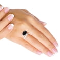 thumbnail image 2 of 925 Silver Ring For Women - Teens Real Black Onyx Stone Silver Ring Size 7 July Birthstone Costume Silver Ring Size 7 Gift For Wife On New Year 925 Silver Jewelry With Gemstone, 2 of 5