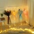thumbnail image 2 of LED Luminous Balloon Rose Bouquet,Light Bobo Balloons with Flower,Light Up Balloons,DIY Bouquets for Valentine's Day Mother's Day Wedding Anniversary Birthday, 2 of 5