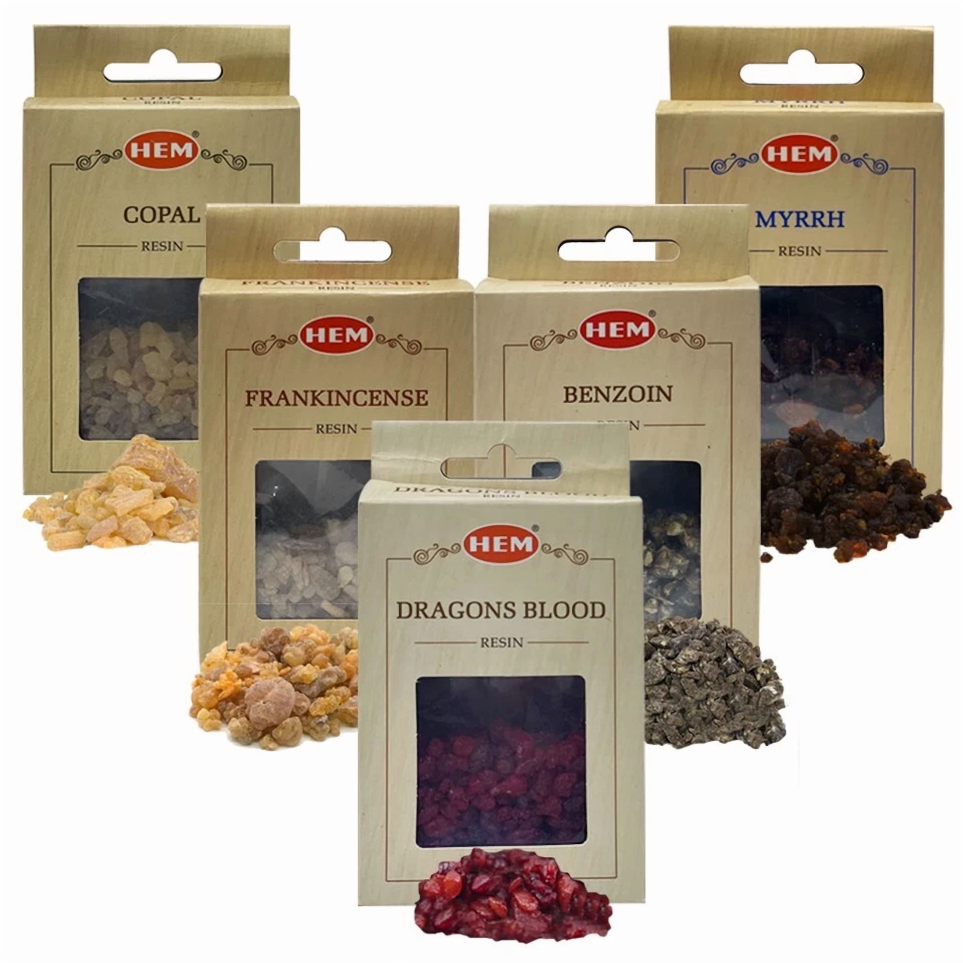 CIRCLE- Bulk Sale Tree Gum Resin Incense Myrrh Frankincense Copal Dragon Blood Benzoin