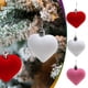 thumbnail image 1 of Corazón Colgando 24 adornos de corona flocada con forma de corazón rosa de 4,5 cm para decoración y regalos de San Valentín. JASKFLY, 1 of 9