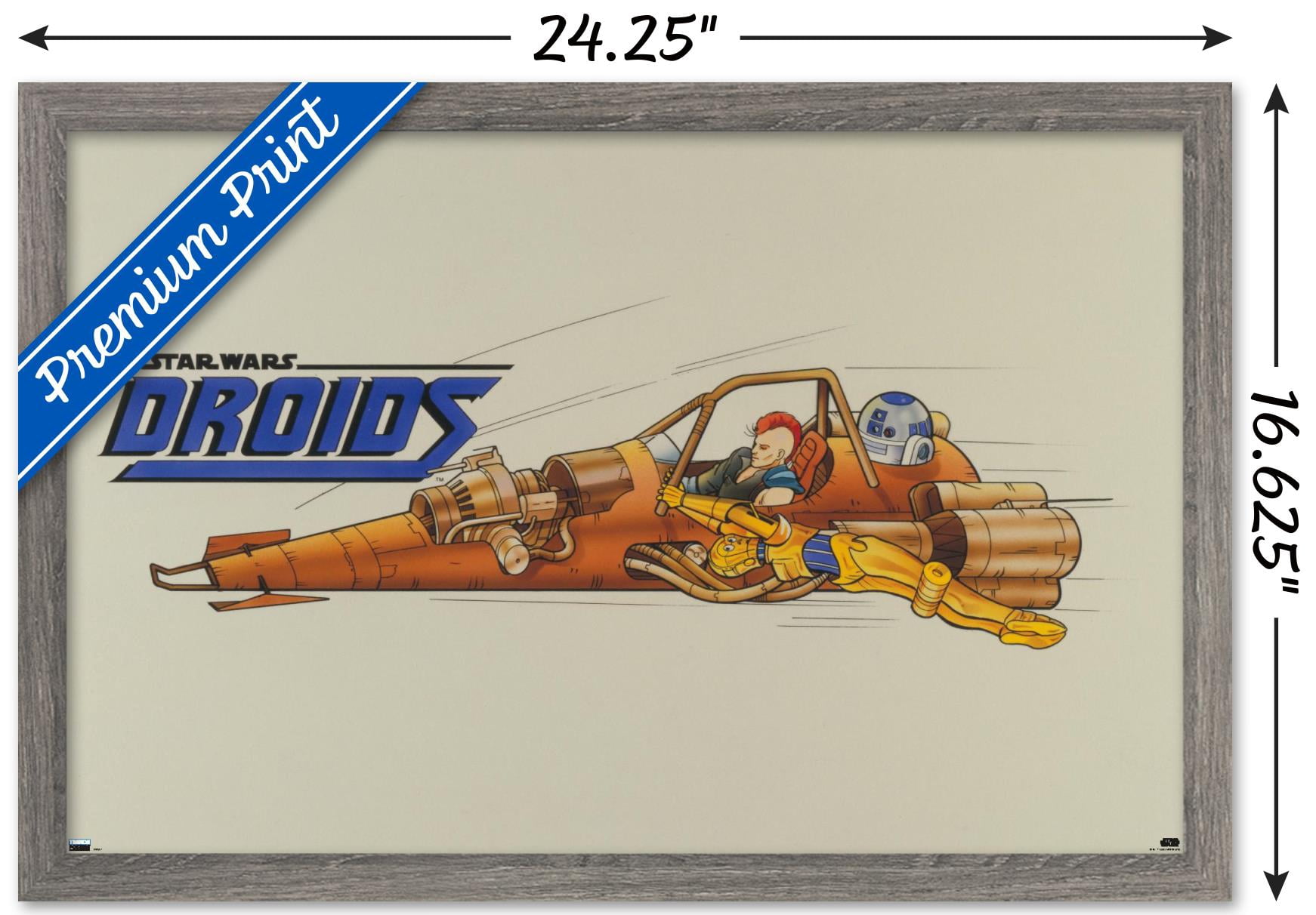 Star Wars: Droids - Speeder Wall Poster, 14.725" x 22.375", Framed