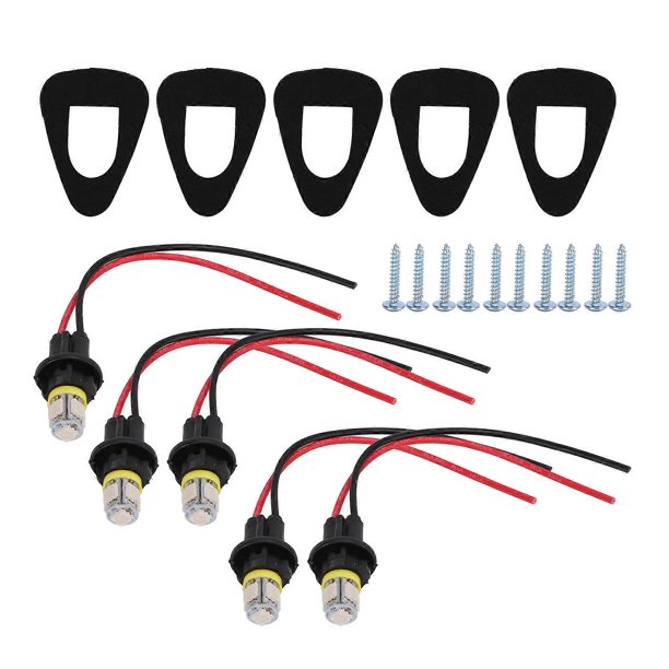 2 Pcs 24V LED Trailer Tail Lights Kit Brake Light Flow Turn Signal Lamp for Yacht Truck