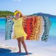 thumbnail image 5 of onlyliua ¡ Liquidación de Ofertas de Hoy! Toalla de Playa Estampada, Gruesa, Suave, Absorbente, de Secado Rápido, de Microfibra de Terciopelo de Doble Cara, Toalla de Playa de Terciopelo de Doble Car, 5 of 7