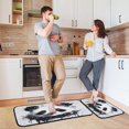 thumbnail image 2 of Coolnut Kitchen Rugs 2 Piece Waterproof Non Slip Kitchen Mat Panda Kitchen Rug Set for Sink Office Kitchen Cafe, 19.7"x47.2"+19.7"x27.6" Home Decor Gifts, 2 of 7