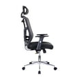 thumbnail image 6 of High Back Executive Mesh Office Chair With Arms, Lumbar Support And Chrome Base, Black, 6 of 9