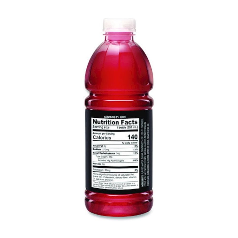 Niagara Gameplan Sports Drink, Fruit Punch, 20 oz Bottle, 24/Carton