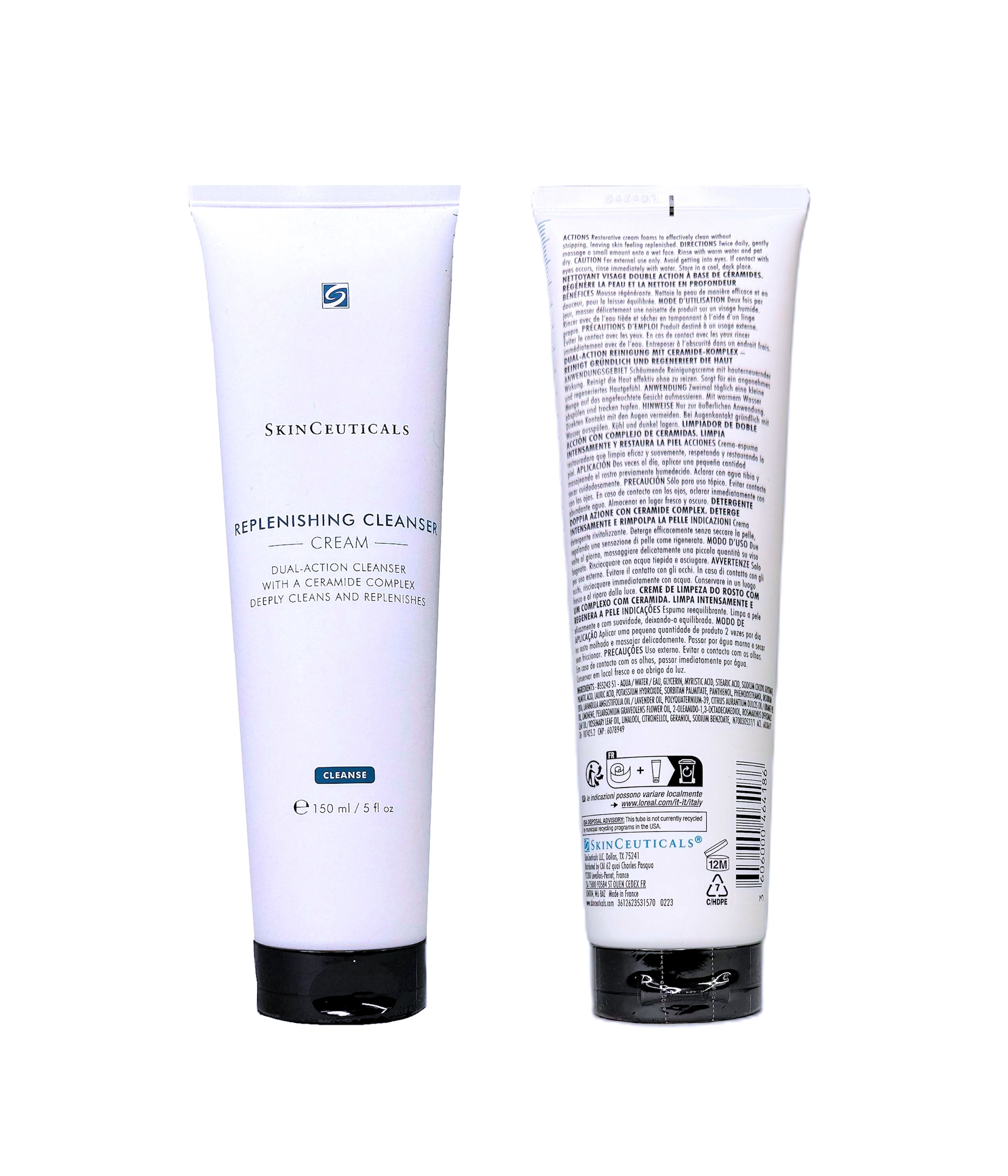 Replenishing Cleanser Cream by SkinCeuticals for Unisex - 5 oz Cleanser
