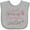 AC-Heather Grey, variant on Inktastic Wrestling Future Wrestler Girls Boys or Girls Baby Bib