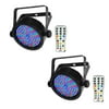 2) Chauvet DJ EZpar 56 Wireless DMX SlimPar RGB Wash Light LED Lighting Effects