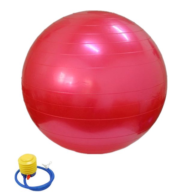 Greeniant Pelota de Yoga de 55cm-75cm para gimnasio, Fitness, Pilates, ejercicio, pelota de equilibrio Uniforme atlético Rojo 55cm+inflador Greeniant JJ14985-10