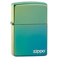 thumbnail image 2 of 49191ZL High Polish Teal Zippo Logo Pocket Lighter, 2 of 15