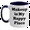 White/Navy, variant on Funny Makeup Quotes Gifts from Friends for Makeup Lovers on Mother's Day - Two Tone Coffee Mug with Inspirational Sayings - Black and White, Red and White, Navy and White, and Pink and White Options