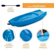 Lifetime Wave Youth 6 ft Sit-On-Top Kayak with Paddle Blue (90097)
