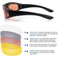 thumbnail image 5 of 3 Pair Motorcycle Riding Glasses Padding Goggles UV Protection Dustproof Windproof Motorcycle Sunglasses for Outdoor Actives, 5 of 5