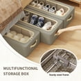thumbnail image 7 of Glowvia 2-Pack Underbed Storage Organizers with Clear Window - Foldable, Stackable Breathable Fabric & Steel Frame, 7 of 7
