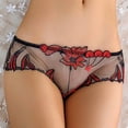 thumbnail image 2 of Gibobby Panty Microfibra con Encaje Nuevo encaje Sexy Sexy transparente transpirable cómodo personalidad cintura ropa interior mujer （Rojo， XL), 2 of 3