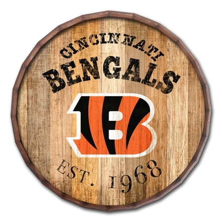 Cincinnati Bengals 24 Established Date Barrel Top