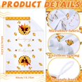 thumbnail image 5 of luyaa 4 Pcs Thanksgiving Kitchen Dish Towels Fall Pumpkin Dish Cloths with Hanging Loop Autumn Tea Towels Maple Leaves Dish Hand Towel for Fall Kitchen Bathroom Decor (White, Orange, Pumpkin), 5 of 6