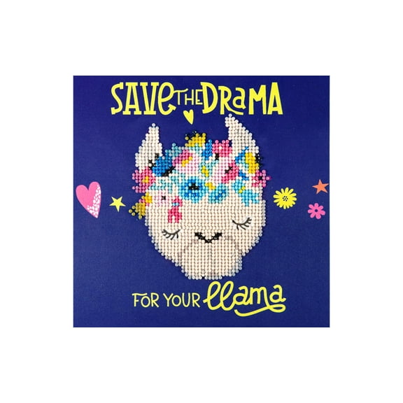 Diamond Art By Leisure Arts Diamond Painting Kits For Adults 8"X8" Beginner Flower Llama, Full Drill, Art Kits, Dimond Art, For Adults, Kit