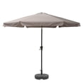 thumbnail image 1 of CorLiving 10ft Large Round, Market Outdoor Patio Umbrella with Side Flaps, Steel Frame and Round Fillable Base, 1 of 8