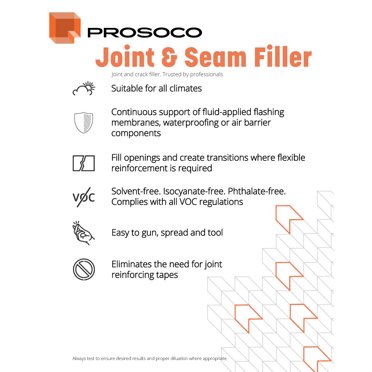 PROSOCO Joint & Seam Filler - Fiber-Reinforced Detailing Compound For Professionals