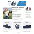 thumbnail image 7 of ANLUKE Kids Girls Comfort Slides Soft Sandals for Boys with Adjustable Two Buckle, Sizes 10-4, 7 of 7