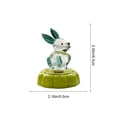 thumbnail image 3 of Xecvkr Glass Rotating Decor Dynamic Animal Ornament Handcrafted Home Office Entrance Car Desktop Stable Ceramic Base Multicolored Art Sculpture Lively Gift 1 Piece Green, 3 of 6