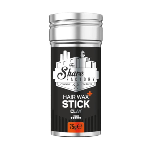 The Shave Factory Hair Wax Stick Clay Cera de peinado de larga duración para suavizar y acabado liso en pelucas de cabello - 2.7 oz (75 g) (1 pieza)