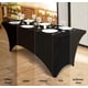 thumbnail image 4 of 2 Mantel Elástico para Mesa Rectangular, Mantel Ajustable, Funda de Mesa Elástica Lavables y Resistentes a Las Arrugas, Mantel Rectangular Negro de Elastano (4 Pies), 4 of 9