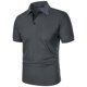 thumbnail image 4 of pstuiky Camisas de manga corta para hombre, Camisa de manga corta con cuello vuelto, versátil, de color liso y estilo informal para hombre ropa de hombre s, 4 of 5