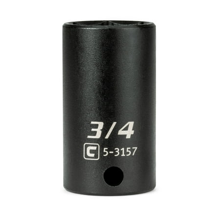 UPC: 0886352531573 | Capri Tools 3/8 in. Drive 3/4 in. Semi-Deep Impact Socket