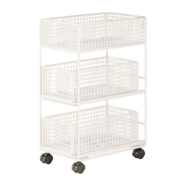 GROWTH TANK Mobile Rolling Cart File Holder Mobile Bookshelf for Hotel Household Kitchen L