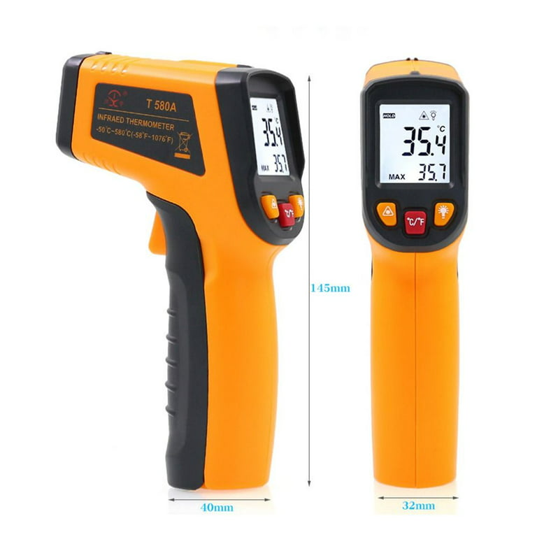 Industrial Digital Pyrometer Meter Gauge IR Infrared Thermometer