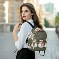thumbnail image 6 of FORMRS Mini Backpack Purse for Women Travel Daypack Casual Shoulder Bag, Gray Cute Snowmen, 6 of 7