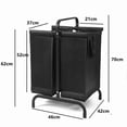 thumbnail image 4 of Juiluna 2 Tier Laundry Hamper Double Laundry Hamper 110L Large Oxford Clothes Basket Sorter With Lid Sorting Cards For Bedroom Bathroom Dorm Laundry Room Clothes Toys Storage, 4 of 6