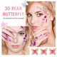 thumbnail image 4 of Adornos de mariposa y rosa para uñas 3D, diseño de uñas con purpurina colorida y diamantes de imitación, pegatinas de perlas de imitación para uñas para niñas, manualidades, joyería y flores., 4 of 5