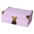 thumbnail image 4 of predolo Farmhouse Style Wooden Storage Box Combination Lock Media Holder for Living Room Style A, 4 of 8