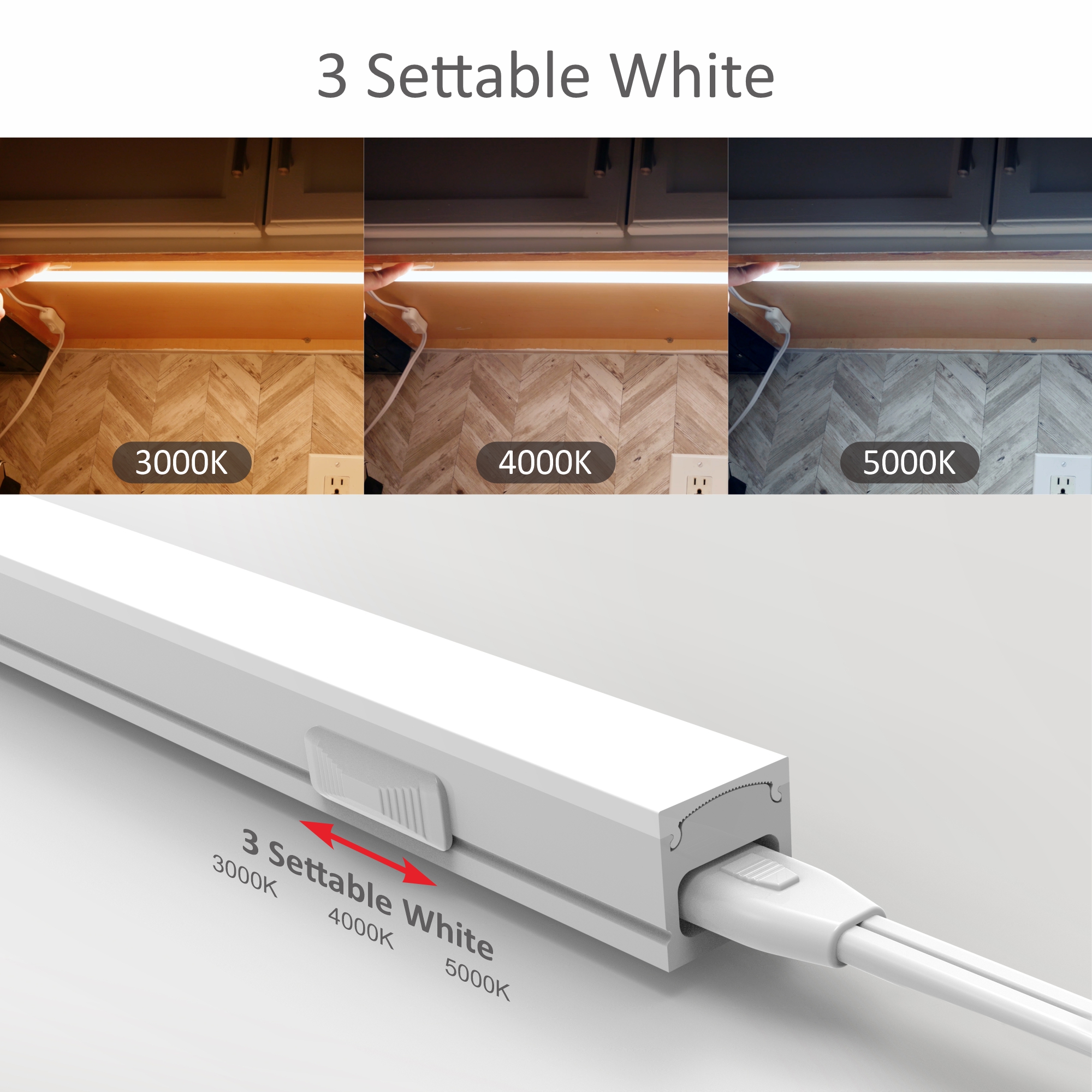 Leetdud 16-Inch Under Cabinet Light, 3 Color Temperature photo 3