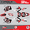 Red, variant on Kalair GFX Graphics Kit for Honda CRF250R (2006-2007) Evader Series
