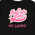 thumbnail image 4 of Inktastic Cute Like My Gammy Girls Long Sleeve Toddler T-Shirt, 4 of 5