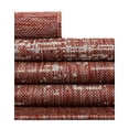 thumbnail image 6 of Unique Loom Outdoor Modern Collection Area Rug - Ombre (4' 1" Round Rust Red/Gray), 6 of 7