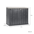 thumbnail image 2 of Toomax Stora Way All Weather XL 5' x 3' Storage Shed Cabinet, Taupe, 2 of 11