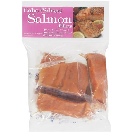 The Fishin' Company Coho Salmon Fillets, 5ct - Walmart.com