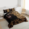 thumbnail image 3 of Feelyou Bear Adult Queen Comforter Set, Woodland Wildlife Bedding Comforter Set, 3 Pieces, 3 of 8