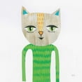 thumbnail image 3 of Averinos, Melissa 20x20 Black Modern Framed Museum Art Print Titled - Cool Cats III, 3 of 5