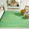 thumbnail image 2 of SAFAVIEH Montauk Renae Distressed Area Rug, Green, 8' x 10', 2 of 9