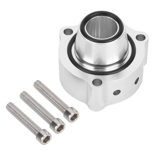 Adaptador de descarga Jadeshay Válvula de descarga Coche Turbo Seat/Skoda Aleación de aluminio Plata